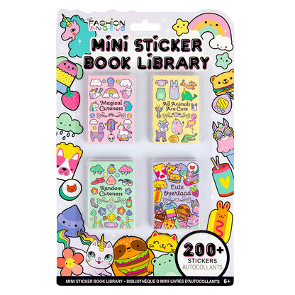 Mini Sticker Book Library Fashion Angels